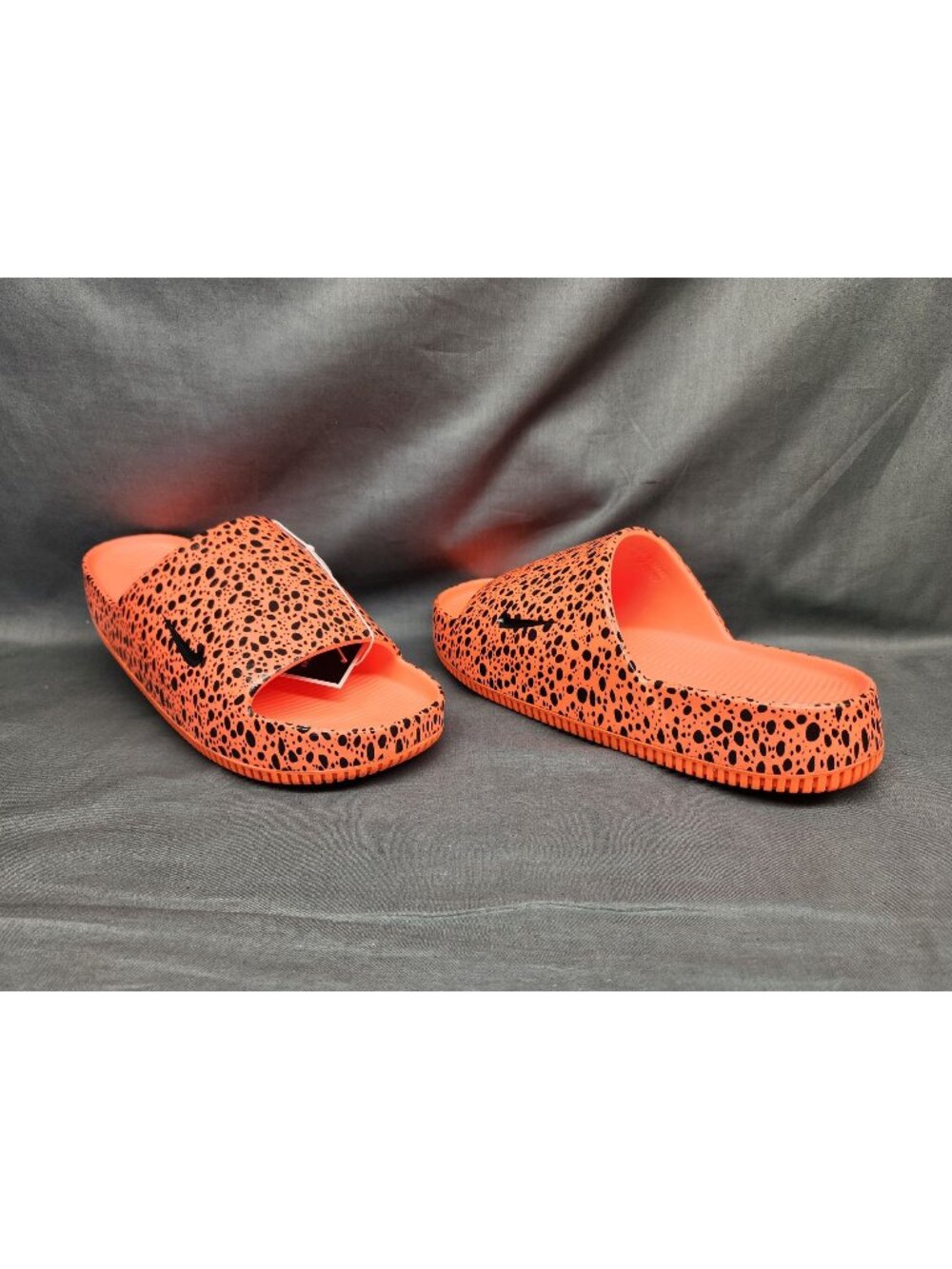 Nike Calm Slide Print NS Slip On Orange Grey Men's Size 11 NEW w/TAGS NO BOX!